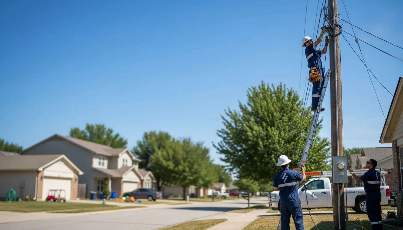 Residential electrician providing installation services in Rew, PA